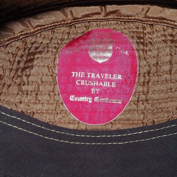 The Traveler Crushable by Country Gentlemen Vintage Wool Tweed Hat 6 7/8 - Picture 6 of 7
